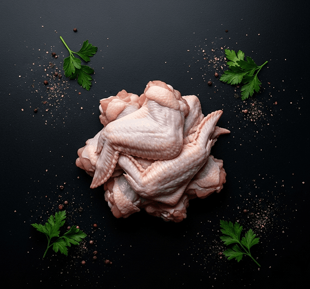 Крыло цыпленка-бройлера. Кулинарный полуфабрикат из мяса птицы кусковой мясокостный. «Крыло цыпленка-бройлера».

СТБ 1210-2010
СГ охл - 12 часов при темп от 2 до 4гр
СГ зам - 30 суток не выше -10 гр.